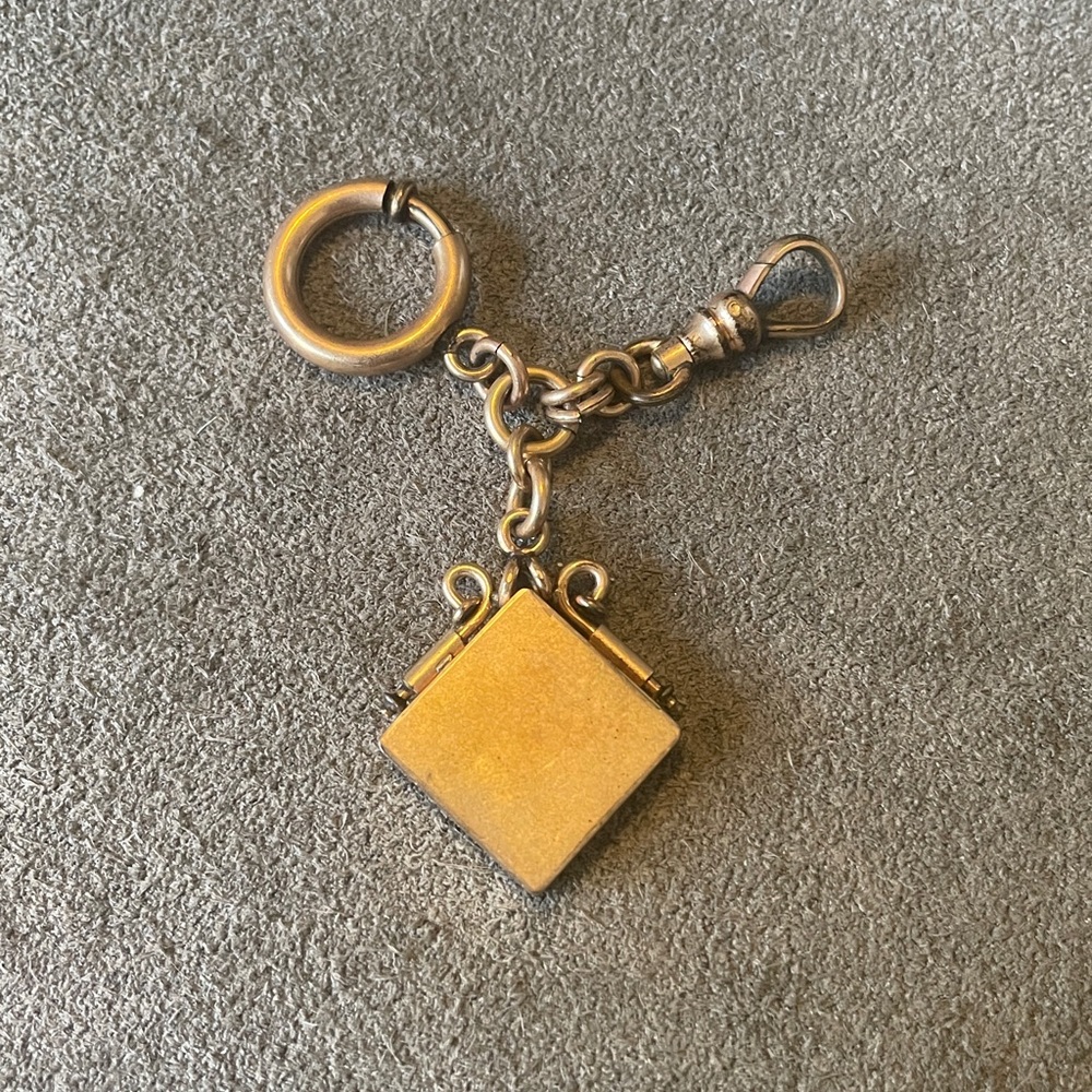 Victorian Gold Tone Locket and Pocket watch Components - Picture 2 of 8